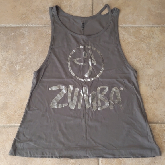 Classic grey & silver Zumba tank - Picture 1 of 4